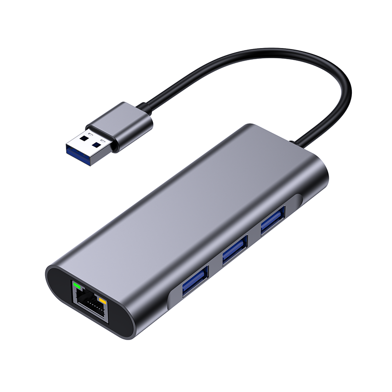 4 in 1 USB3.0 HUB with Gigabit Ethernet adapter
