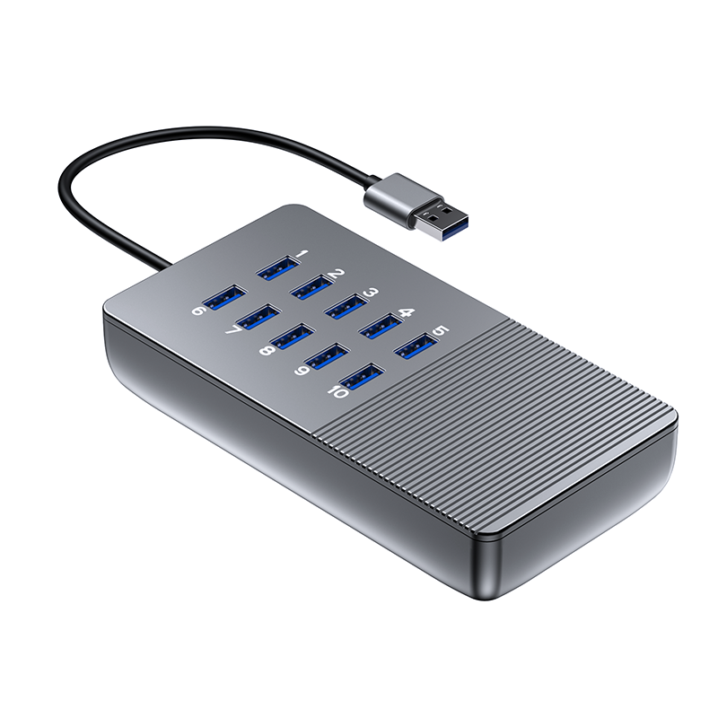 <b>10 port usb-a expansion dock (hub) that can connect multiple USB devices</b>