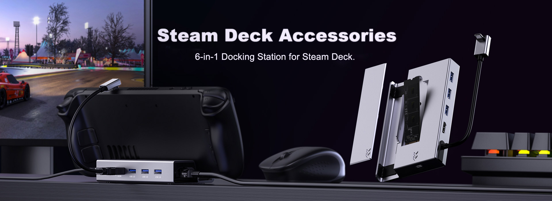 Steam deck docking station