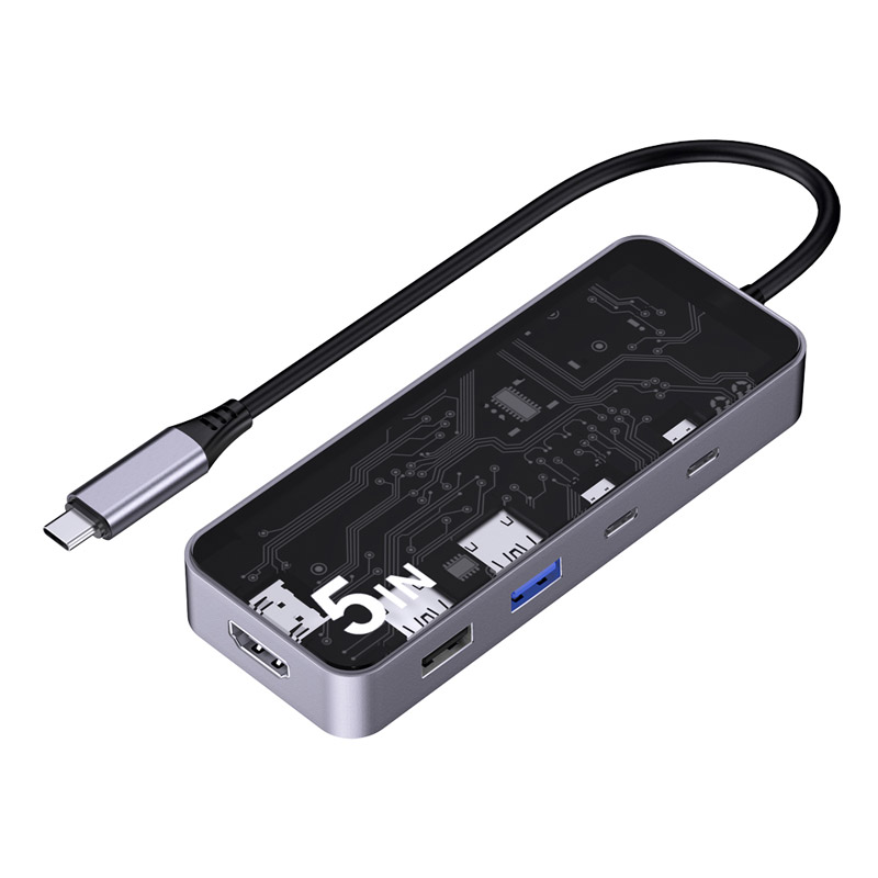5 in 1 USB-C HUB Smart Docking station