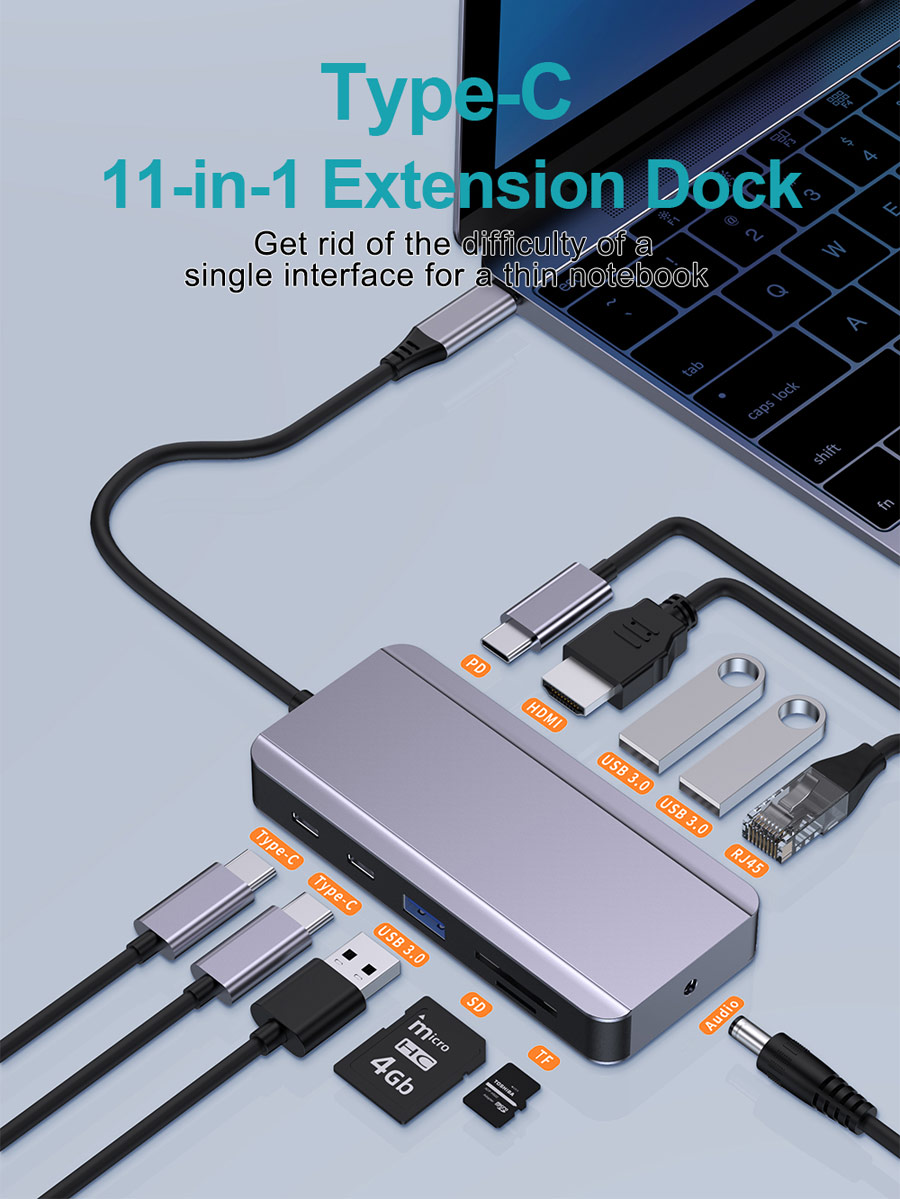 11 in 1 Type-C Dock