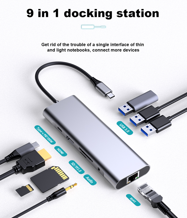 9 in 1 docking station